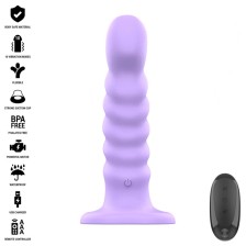 INTENSE - BRENDA VIBRADOR TAMANHO M DESIGN ESPIRAL 10 VIBRAÇÕES ROXO CONTROLE REMOTO