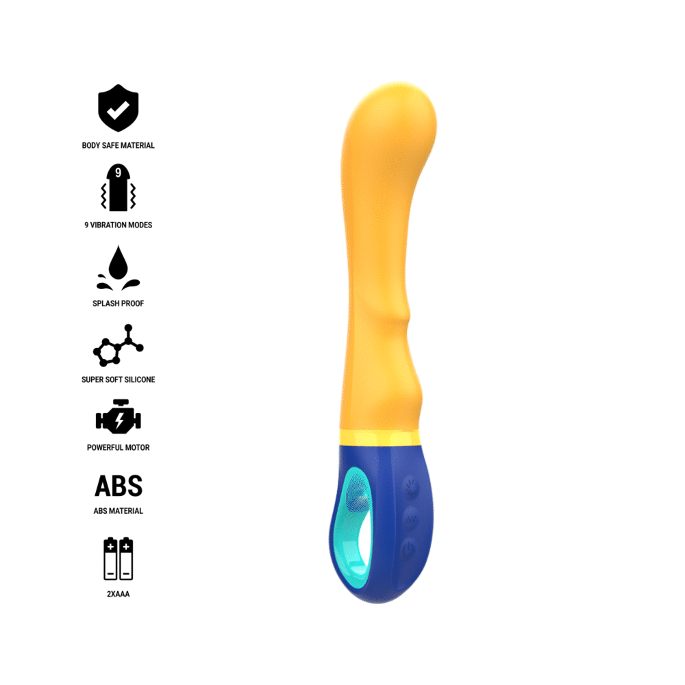 INTENSE - SHAGGY G-SPOT VIBRATOR GELB