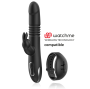 BLACK&SILVER - KENJI VIBROMASSEUR RABBIT UP & DOWN + TÉLÉCOMMANDE WATCHME
