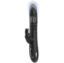 BLACK&SILVER - KENJI RABBIT-VIBRATOR UP & DOWN + WATCHME-FERNBEDIENUNG