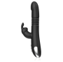 BLACK&SILVER - KENJI RABBIT-VIBRATOR UP & DOWN + WATCHME-FERNBEDIENUNG