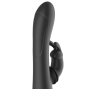 BLACK&SILVER - DJ. ADAM STIMULANT VIBE SILICONE RECHARGEABLE NOIR