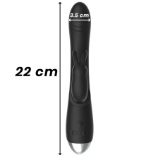 BLACK&SILVER - DJ. ADAM VIBE ESTIMULANTE SILICONE RECARREGÁVEL PRETO