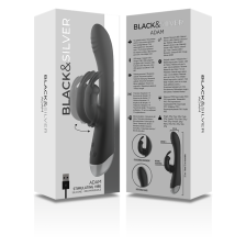 BLACK&SILVER - DJ. ADAM STIMOLANTE VIBE SILICONE RICARICABILE NERO