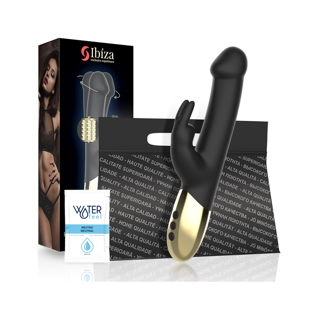 IBIZA - VIBRATORE ROTANTE A CONIGLIO