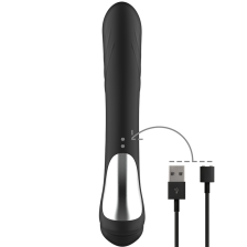 BLACK&SILVER - JAMIE STIMULANT VIBE SILICONE RECHARGEABLE NOIR