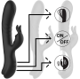 BLACK&SILVER - JAMIE STIMOLATING VIBE SILICONE RICARICABILE NERO
