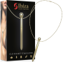 IBIZA - STIMULATEUR DE POCHE CLITO COLLIER CHARGEUR USB 12 MODES DE VIBRATION DORÉ 12,2 X 1,6