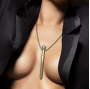 IBIZA - STIMOLATORE CLIT POCKET COLLANA CARICATORE USB 12 MODALIT DI VIBRAZIONE DORATO 12,2 X 1,6