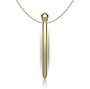 IBIZA - CLIT POCKET STIMULATOR NECKLACE USB CHARGER 12 VIBRATION MODES GOLDEN 12,2 X 1,6