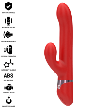 INTENSE - LELE MULTIFUNCIONAL VIBRADOR ROTATIVO & OSCILAÇÃO & ESTIMULAÇÃO VERMELHO