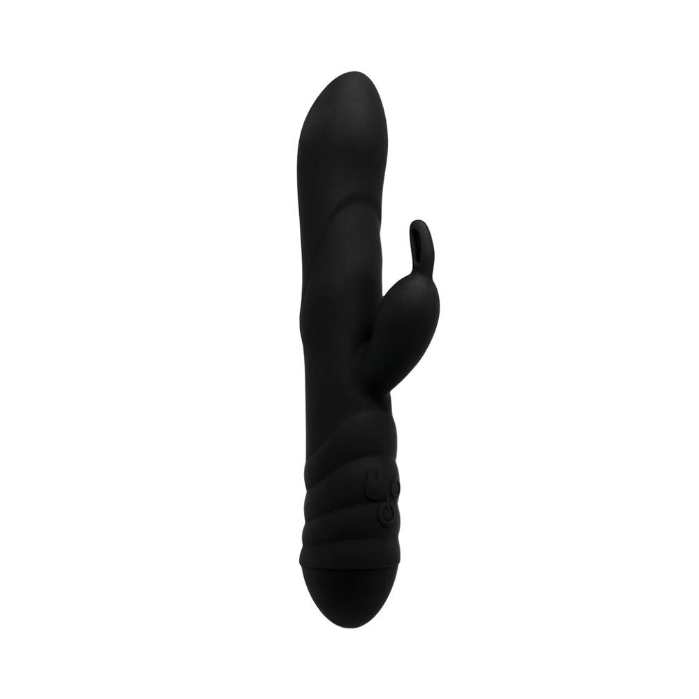 ADRIEN LASTIC - VIBRADOR TWISTER E ROTADOR MASSAGER COELHO PRETO