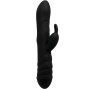 ADRIEN LASTIC - VIBRADOR TWISTER E ROTADOR MASSAGER COELHO PRETO