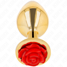 KINK - PLUG ANAL GOLD ROSE RED SIZE M