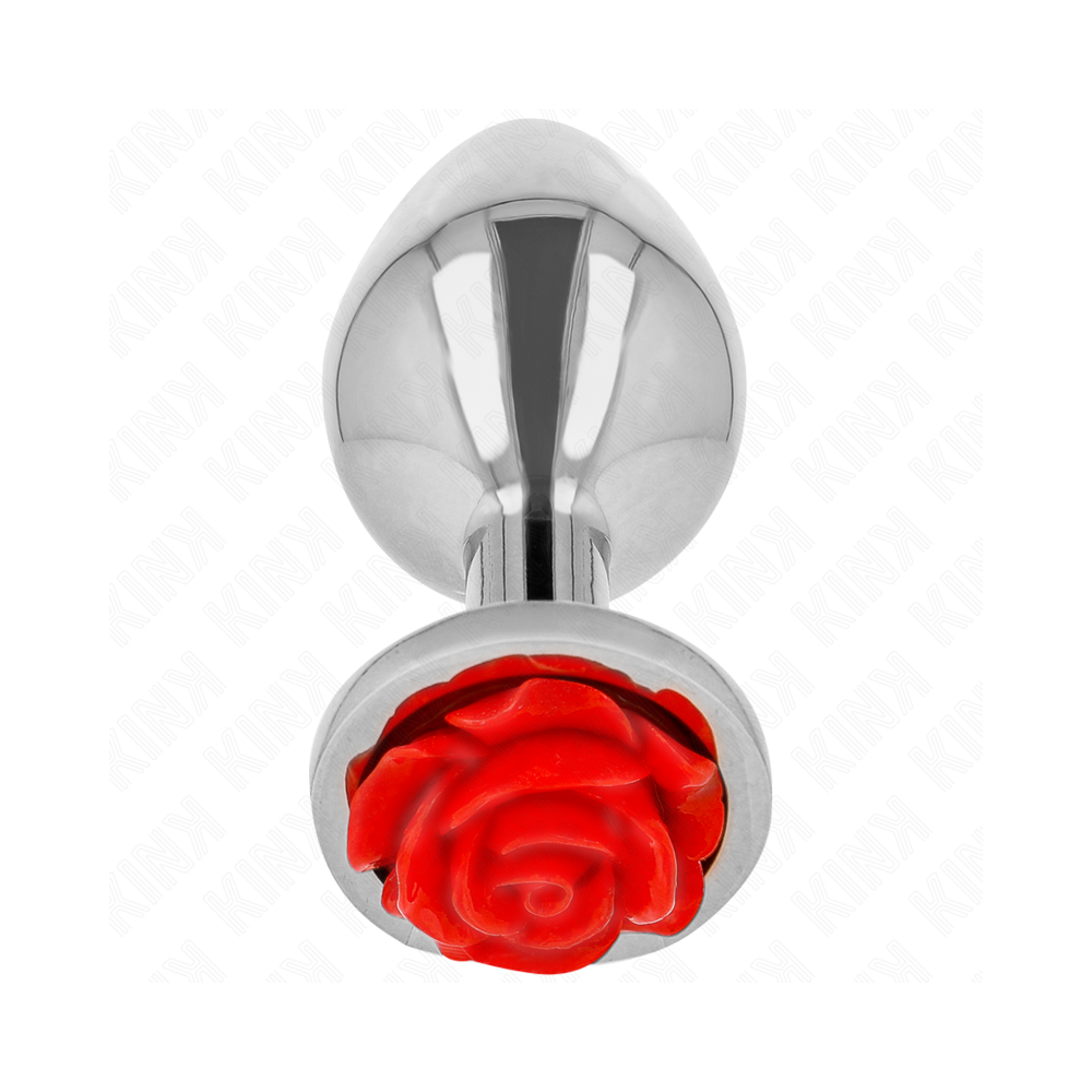 KINK - PLUG ANAL ROSA VERMELHO TAMANHO M