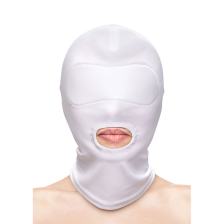 NS NOVELTIES - FETISH & FASHION MOUTH HOOD NYLON WHITE