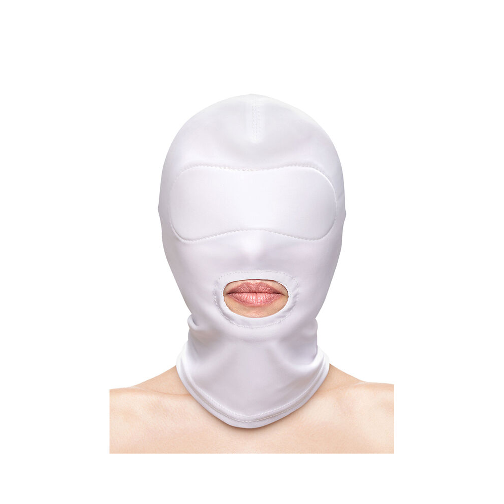 NS NOVELTIES - FETISH & FASHION MOUTH HOOD NYLON WHITE