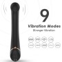 ARMONY - VIBRATORE FALT TESTA IN SILICONE NERO