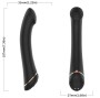 ARMONY - VIBRADOR FALT HEAD SILICONE PRETO