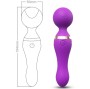 ARMONY - FREEZA MASSAGER & VIBRATOR SUPER FLEXIBLE HEAD PURPLE