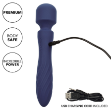 CALEXOTICS - CHARISMA MYSTIQUE MASSAGER DOPPELMOTOR 12 FUNKTIONEN 20,5 CM X 4,5 CM LILA