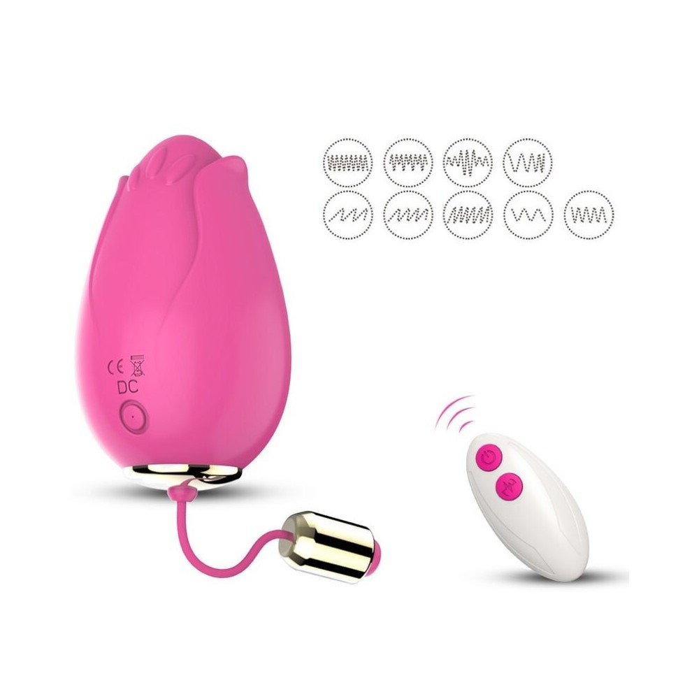 ARMONY - VIBRATEUR MANDALA EGG TÉLÉCOMMANDE G-SPOT FUCHSIA