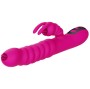 ARMONY - VIBRADOR MULTIFUNCIONAL DE LÍNGUA DUPLA DE COELHO FÚCSIA EFEITO DE CALOR