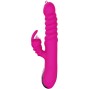 ARMONY - VIBRADOR MULTIFUNCIONAL DE LÍNGUA DUPLA DE COELHO FÚCSIA EFEITO DE CALOR