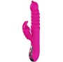 ARMONY - VIBRADOR MULTIFUNCIONAL DE LÍNGUA DUPLA DE COELHO FÚCSIA EFEITO DE CALOR