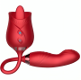ARMONY - VIBRADOR DE FLOR DELIGHT E BUMPING COM LÍNGUA VERMELHA
