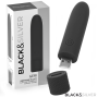 BLACK & SILVER - GERI USB RECHARGEABLE VIBRATING BULLET 8 VIBRATIONS BLACK 10 X 2.2 CM