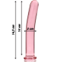 NEBULA SERIES BY IBIZA - MODEL 8 DILDO GLASS PINK 14.5 CM -O- 2 CM
