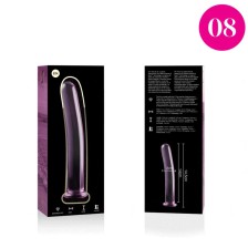 NEBULA SERIES BY IBIZA - MODEL 8 DILDO GLASS PINK 14.5 CM -O- 2 CM