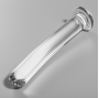 NEBULA SERIES BY IBIZA - MODEL 9 DILDO GLASS CLEAR 15.5 CM -O- 2.5 CM