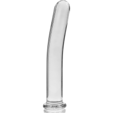 NEBULA SERIES BY IBIZA - MODELLO 9 DILDO IN VETRO BOROSILICATO TRASPARENTE 15.5 CM -O- 2.5 CM