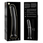 NEBULA SERIES BY IBIZA - MODEL 9 DILDO GLASS CLEAR 15.5 CM -O- 2.5 CM