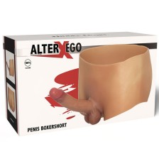 DESEJO OCULTO - BOXER ALTER EGO COM PÊNIS 18 CM TAMANHO P/M