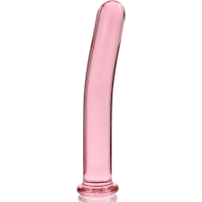 NEBULA SERIES BY IBIZA - MODÈLE 9 GODE EN VERRE BOROSILICATE ROSE 15.5 CM -O- 2.5 CM