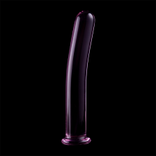 NEBULA SERIES BY IBIZA - MODÈLE 9 GODE EN VERRE BOROSILICATE ROSE 15.5 CM -O- 2.5 CM