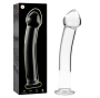 NEBULA SERIES BY IBIZA - MODEL 11 DILDO GLASS CLEAR 16 CM -O- 3 CM