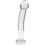 NEBULA SERIES BY IBIZA - MODEL 11 DILDO BOROSILICATE GLASS CLEAR 16 CM -O- 3 CM