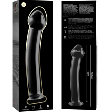 NEBULA SERIES BY IBIZA - MODEL 11 DILDO GLASS CLEAR 16 CM -O- 3 CM