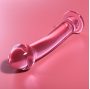 NEBULA SERIES BY IBIZA - MODELLO 11 DILDO IN VETRO BOROSILICATO ROSA 16 CM -O- 3 CM