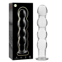 NEBULA SERIES BY IBIZA - MODEL 10 DILDO GLASS CLEAR 16.5 CM -O- 3.5 CM