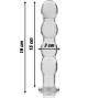 NEBULA SERIES BY IBIZA - MODELL 10 DILDO BOROSILIKATGLAS KLAR 16.5 CM -O- 3.5 CM