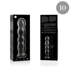 NEBULA SERIES BY IBIZA - MODEL 10 DILDO GLASS CLEAR 16.5 CM -O- 3.5 CM
