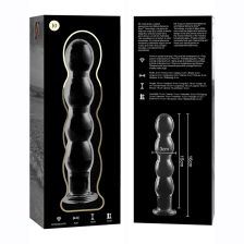 NEBULA SERIES BY IBIZA - MODEL 10 DILDO GLASS CLEAR 16.5 CM -O- 3.5 CM