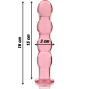 NEBULA SERIES BY IBIZA - MODELO 10 DILDO VIDRO BOROSILICADO ROSA 16.5 CM -O- 3.5 CM