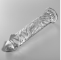 NEBULA SERIES BY IBIZA - MODÈLE 12 GODE EN VERRE BOROSILICATE CLAIR 17 CM -O- 3.5 CM