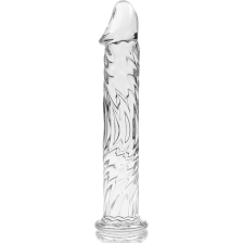 NEBULA SERIES BY IBIZA - MODEL 12 DILDO GLASS CLEAR 17 CM -O- 3.5 CM